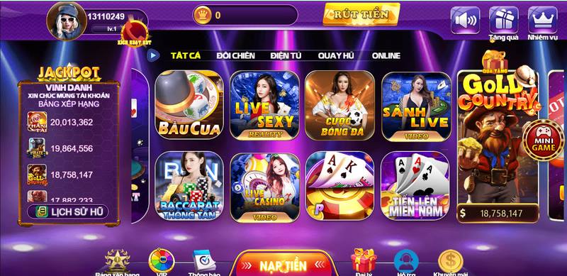 Thông tin về sảnh chơi Live Casino của 68gamebai